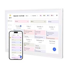 Digital Calendar, 10.1inch Smart WiFi Electronic Calendar Chore Chart, IPS To...