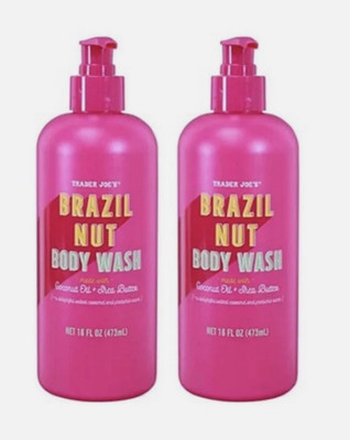 Trader Joe's Brazil Nut Body Wash 16 fl oz 2-Pack  | Coconut Oil + Shea Butter