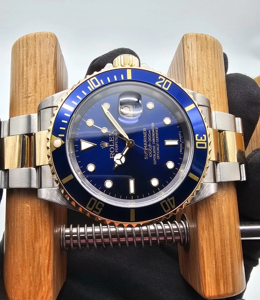 Rolex Submariner Date Bluesy Stahl/Gold No Holes Mint - Bild 4 von 4