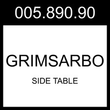 Mesa auxiliar IKEA GRIMSARBO madera contrachapada de pino/negro 005.890.90