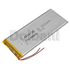 New 3.7V 3600mAh Li-ion Polymer Battery 135.57x53.56x3.91mm 4854136 29-16-0516