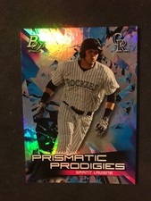 2019 Bowman Platinum Prismatic Prodigies Grant Lauigne #PPP-19 Colorado Rockies