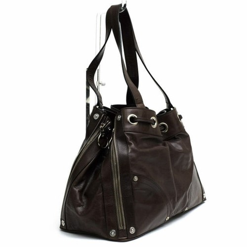 Bolso de mano vintage MULBERRY para mujer cuero genuino marrón oscuro - Imagen 3 de 9