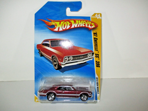 Hot Wheels 1967 Chevelle SS 396 Maßstab 1:64 2010 rot Druckgussauto *neu* - Bild 4 von 5