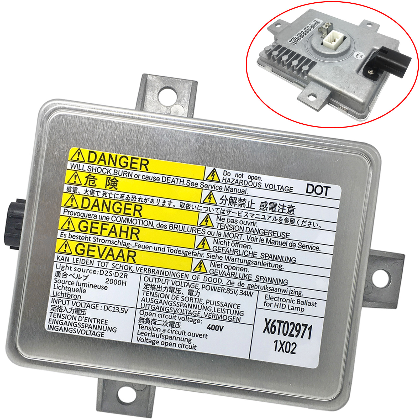 Xenon Ballast HID Headlight Assembly Unit For 2002 2003 2004 2005 Acura