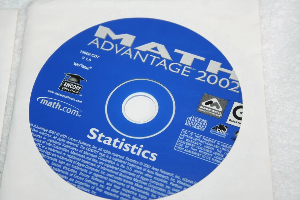 MATH ADVANTAGE 2002 6 CDs-Win/MAC-10 Subjects-Infinite Problem Generator EXC - Image 3 of 4