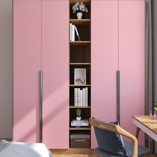 Thick Pink Peel and Stick Wallpaper Removable 12"X354" Self Adhesive Matte Pink - Picture 5 of 12