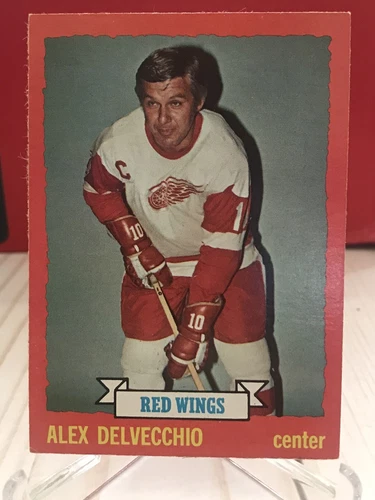 1973 Topps Hockey Alex Delvecchio Red Wings #141