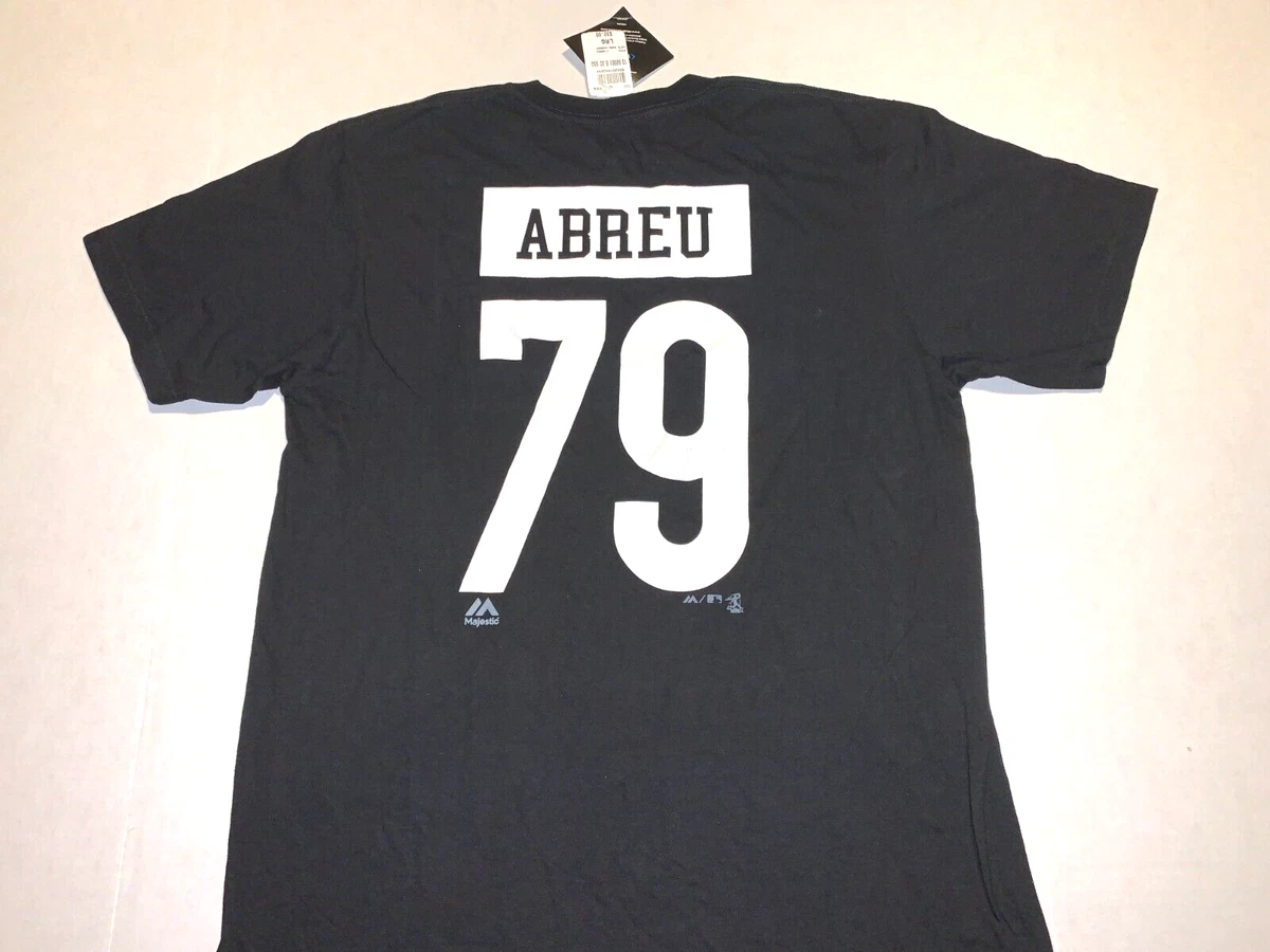 Jose Abreu #79 Chicago White Sox Black MLB Baseball Jersey T-Shirt New!  LARGE