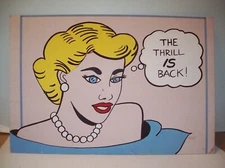 Vintage Pop Art Themed Original Silkscreen Print Art (Commercial Art?) in GUC