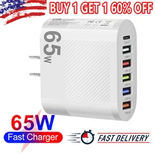 6Port USB Hub Wall Charger Travel Fast Charging Station Power AC Adapter US Plug