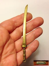 M01159-BRONZE MOREZMORE Miniature Sword Weapon 107 x 10 mm Doll Mini Prop