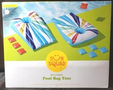 Sun Squad Inflatable Pool Bag Toss Set Pool Game Water Game Toy