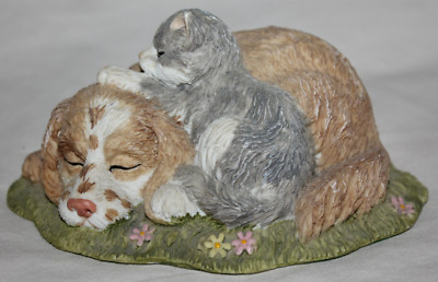 Cat kitten dog puppy figurine vintage figure Summit Collection Nature's Friends 