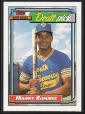 Manny Ramirez 1992 Topps #156  Draft Pick  Rookie Card  Cleveland Indians  #1