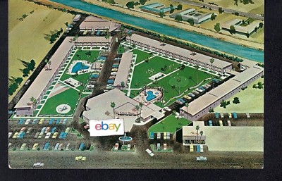 SAFARI HOTEL SCOTTSDALE,ARIZONA 1960'S ARTIST RENDERING JUMBO POSTCARD