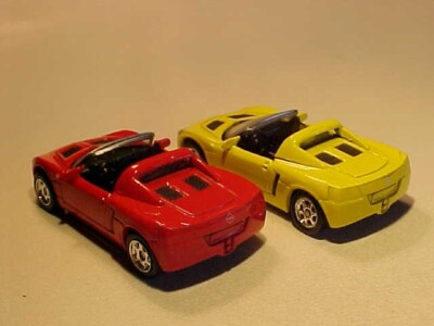 LOT 2 Colours SMALL 2001 Opel Speedster Welly 1/64 Range Diecast