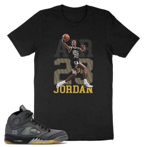 Compre Michael Jordan 23 Camiseta unisex Match Off-White X Air Jordan 5  Retro SP Muslin online en Costa Rica. 294703396193