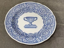 Spode Blue Room Collection Porcelain Plate Warwick Vase First Introduced 1834