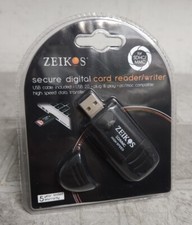 NEW ZEIKOS Secure Digital Card Reader/ Writer For SDHC/MMC