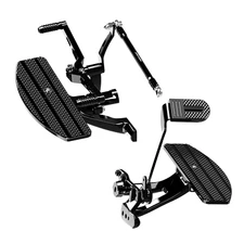 Black Floorboard Forward Control for Harley 2018-24 Dyna FX Softail Standard
