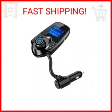 Nulaxy Wireless In-Car Bluetooth FM Transmitter Radio Adapter Car Kit