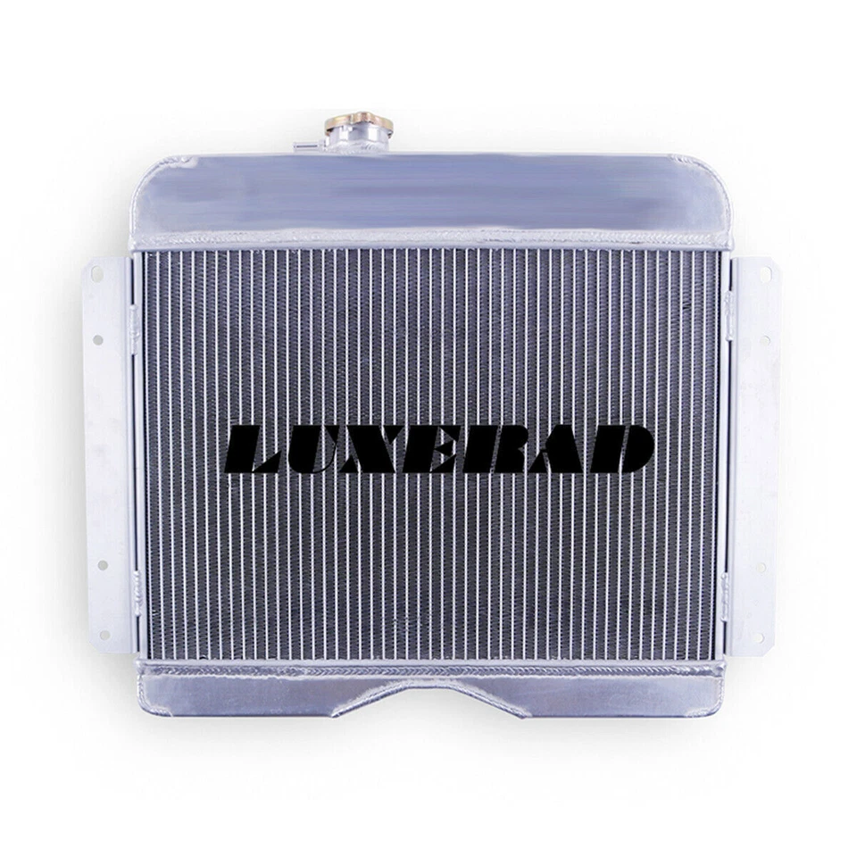 Radiador de refrigeración de aluminio de 3 filas para Jeep Truck Base 1956-1964 1957 1958 2,2 L Foto 3 de 4