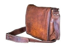 cuero 9 inch Small Handmade Crossbody Shoulder Genuine Leather iPad/Tablet Vi...