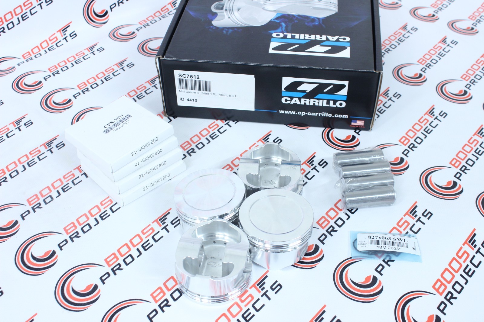 CP FORGED Pistons For Mini Cooper S Tritec 1.6L 78mm Bore 8.3 CR SC7512 ...