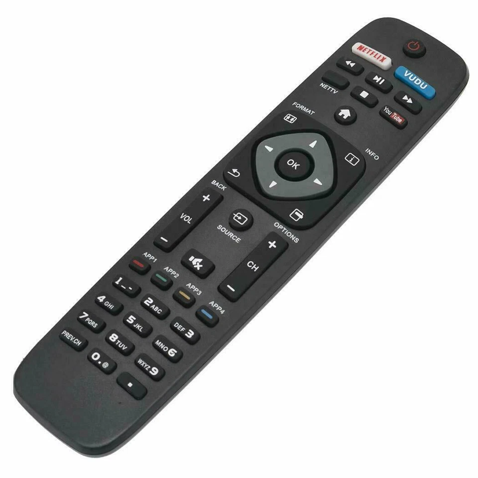 Nuevo control remoto NH500UP para Philips Smart TV Netflix Vudu 50PFL5601/F7 55PFL5602/F7 Foto 2 de 2
