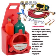 Portable Professional Oxygen Acetylene Oxy Welding Cutting Weld Torch Tank Kit