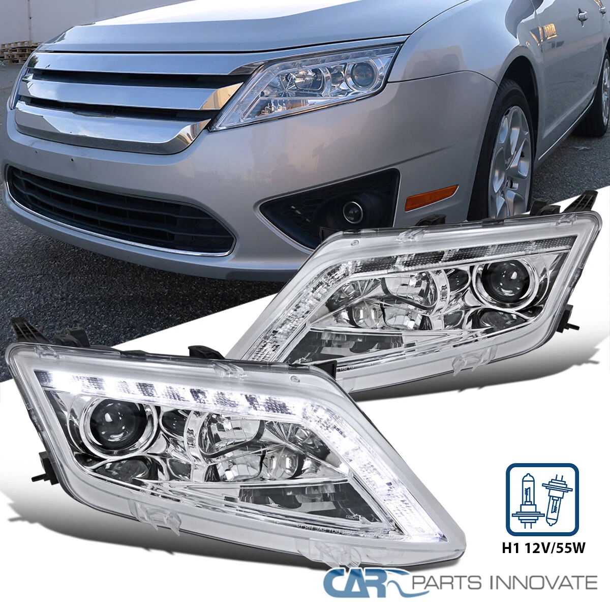 2010 ford fusion on sale headlights