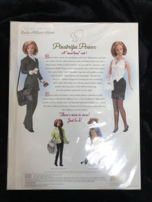 Doll Figure Mattel Barbie Millicent Roberts Collection Pinstripe