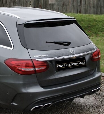 Rear Roof Spoiler W205 S205 fits Mercedes C Class Estate 2015 - 2021 ...