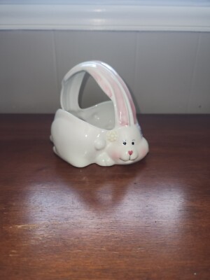 Ceramic Easter Bunny Basket