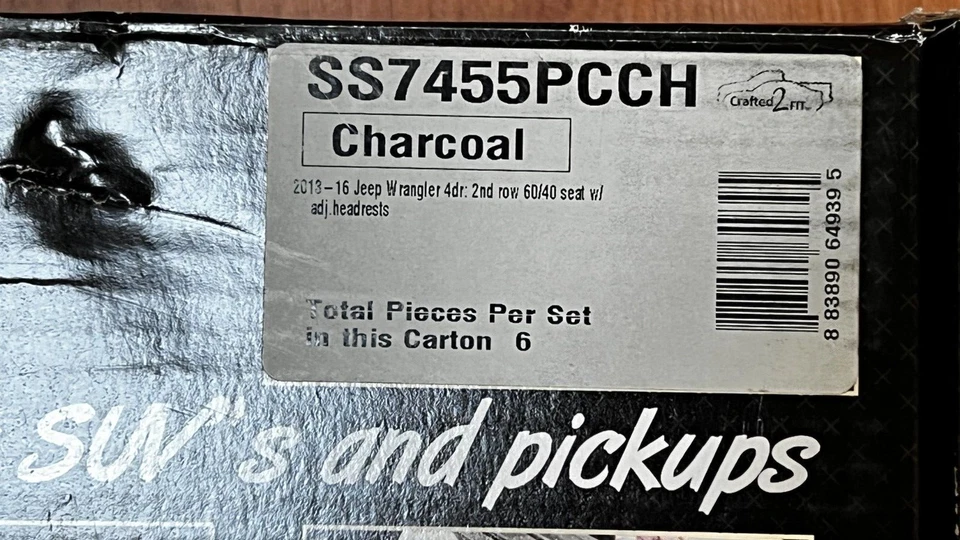 Covercraft SeatSaver SECOND ROW Seat Covers Polycotton JEEP Wrangler 2013 - 2018 - Image 4 of 4