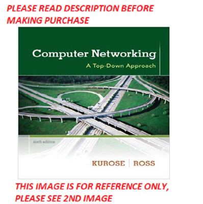 Computer Networking by Kurose 6th International Softcover Edition Same ...