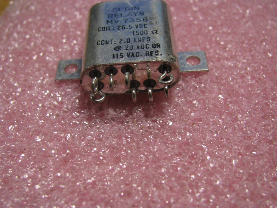 Relés ELGIN, PARTE RELÉ # MV7356 26,5VDC Foto 2 de 4