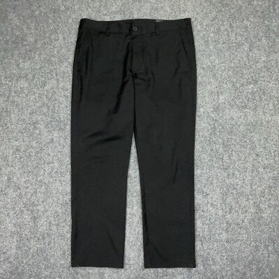 Mizzen + Main Pants Mens 34 x 28 Black Baron Performance Casual Business