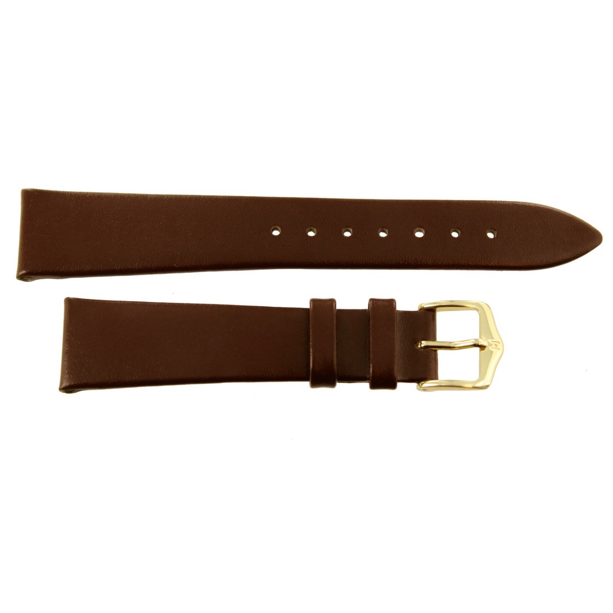 19mm Hirsch Diamond Calf Brown Genuine Leather Unstitched 19mm Hirsch Diamond Calf Brown Genuine Leather Unstitched