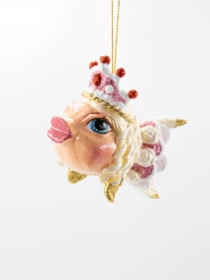  Good Will  Queen Fish Küssender Fisch Christbaumschmuck Weihnachtsschmuck