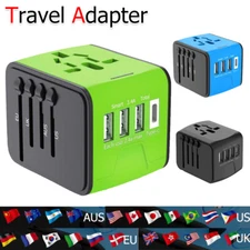 Universal Travel Adapter Converter International Wall Charger AC USB Power Plug