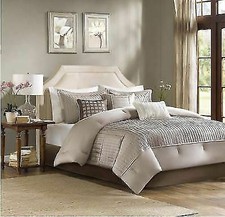 Madison Park Mp10 441 Samara Comforter Set Blue Queen For Sale Online Ebay