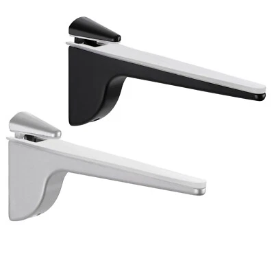 GEDOTEC Supporto Per Mensola In Vetro Con Fissaggio A Muro Per Ripiani In Legno 4-28 Mm