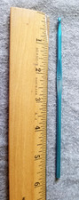 Vintage Blue Aluminium Crochet Hook - Sz. G - marked "Made in Germany"