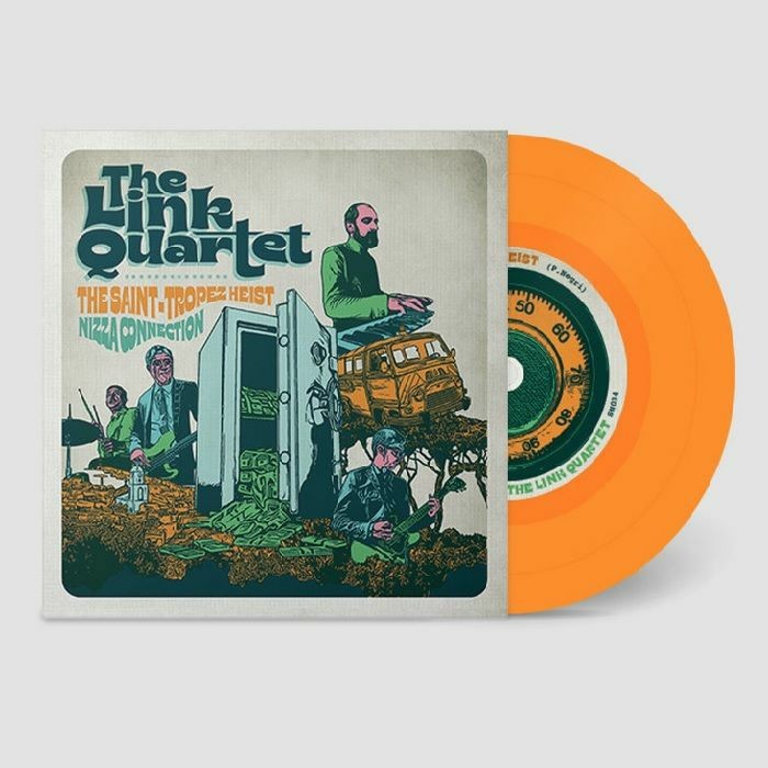 LINK QUARTET, The - The Saint Tropez Heist (reissue) - ORANGE VINYL 7""