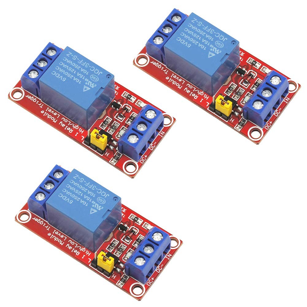 Module Relais 5V DC Commutateur Commande Haut Bas Niveau 1 Canal pour Microcontrôleur X3