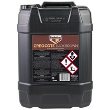 Bartoline Dark Brown Creocote Oil-Based Timber Treatment For Exterior Wood 20L