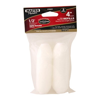 12 Pack - Paint Roller Covers, Woven, 4 x 1/2 In., 2-Pk. - 60135TV