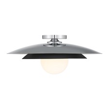Savoy House Sherrer Semi-flush 1-light E12 Base Chrome Bulbs Not Included